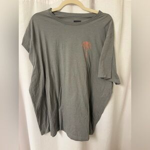 Gray Palm Tree Graphic Men's Shirt